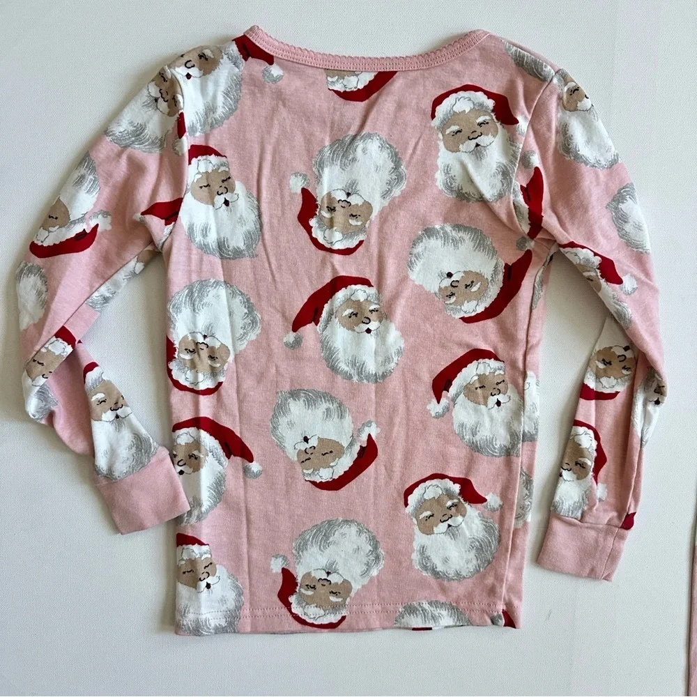 Carter's Pink Santa Kids Pajama Set Size 7
